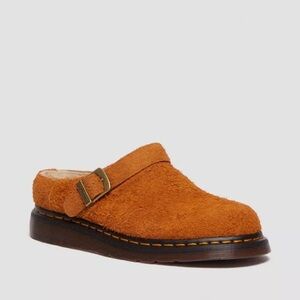 Dr. Martens, Isham Faux Shearling Lined Suede Slingback Mules